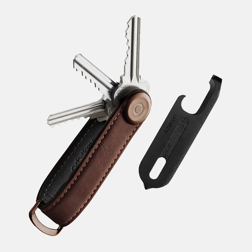 Orbitkey sleuteletui + multitool V2 giftset espresso brown bij Duifhuizen