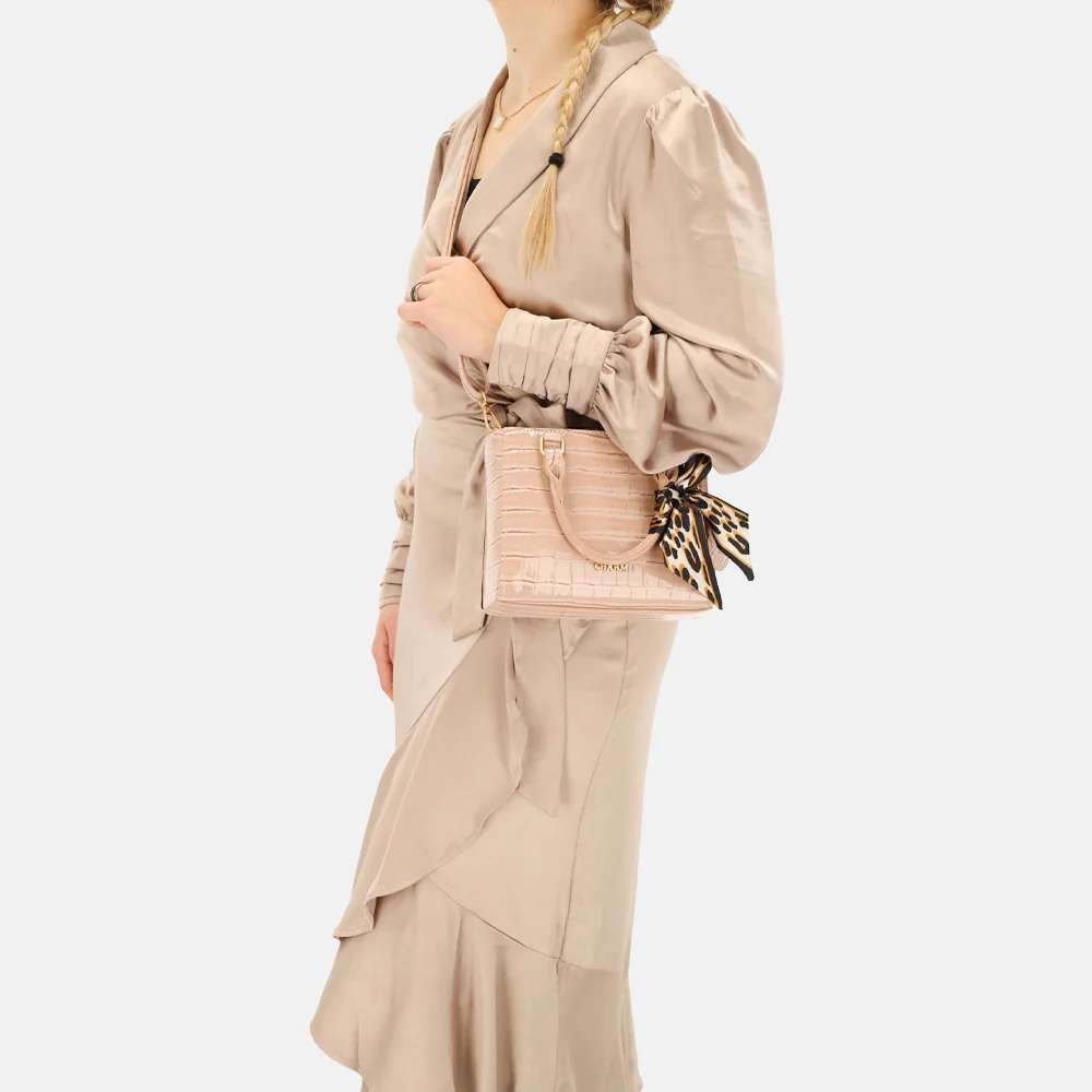 Charm London Knightbridge handtas oudroze bij Duifhuizen