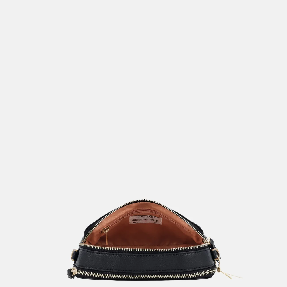 Loulou Essentiels Zoë crossbody tas black bij Duifhuizen
