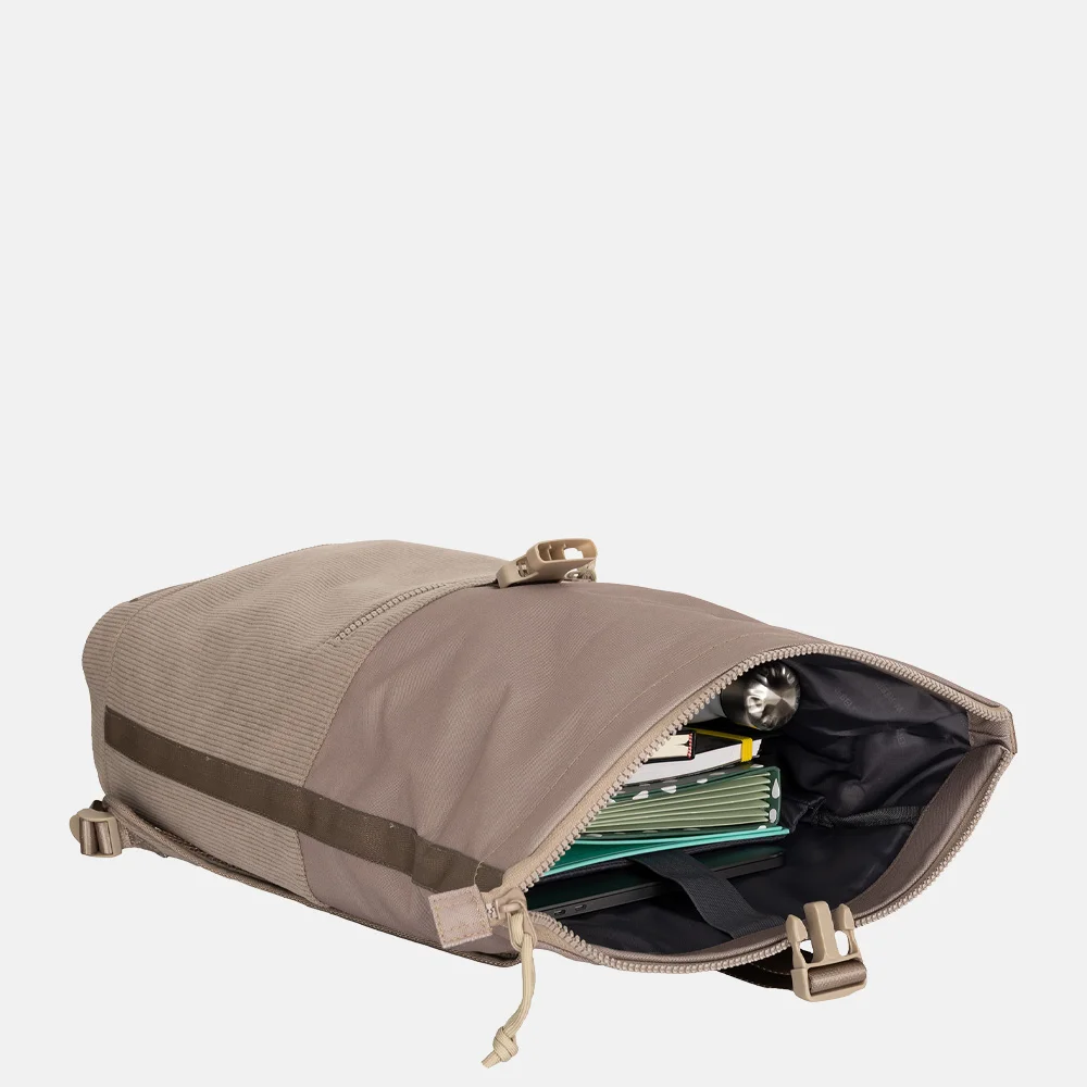 New Rebels New York rugzak rolltop 13 inch taupe bij Duifhuizen