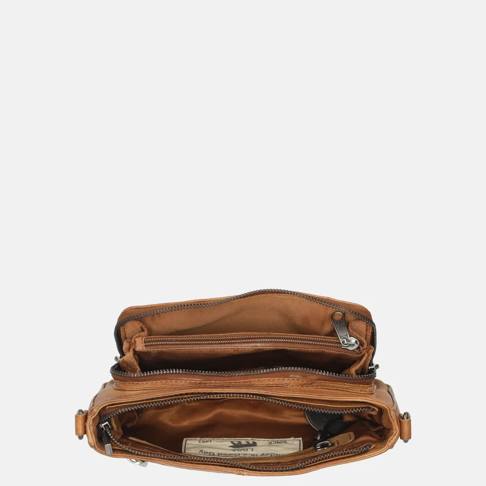 Bear Design crossbody tas cognac bij Duifhuizen