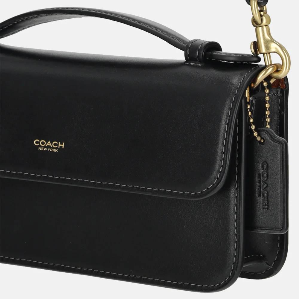 Coach Elora top handle crossbody tas black bij Duifhuizen