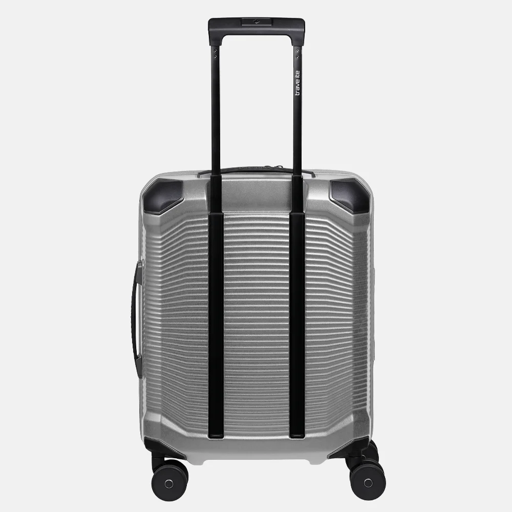 Travelite Millennium spinner 55 cm silver bij Duifhuizen