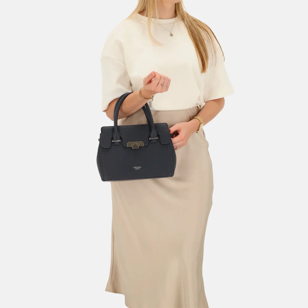 Charm London Soho handtas classic S blauw bij Duifhuizen