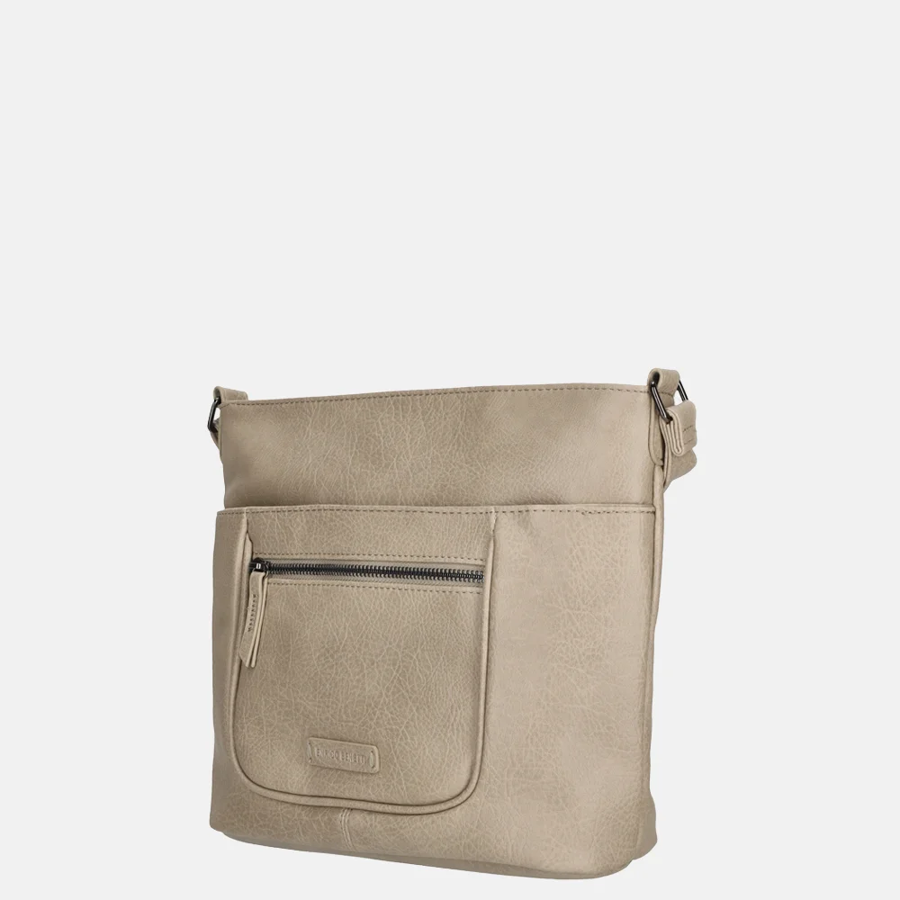 Enrico Benetti Emma schoudertas lichttaupe bij Duifhuizen