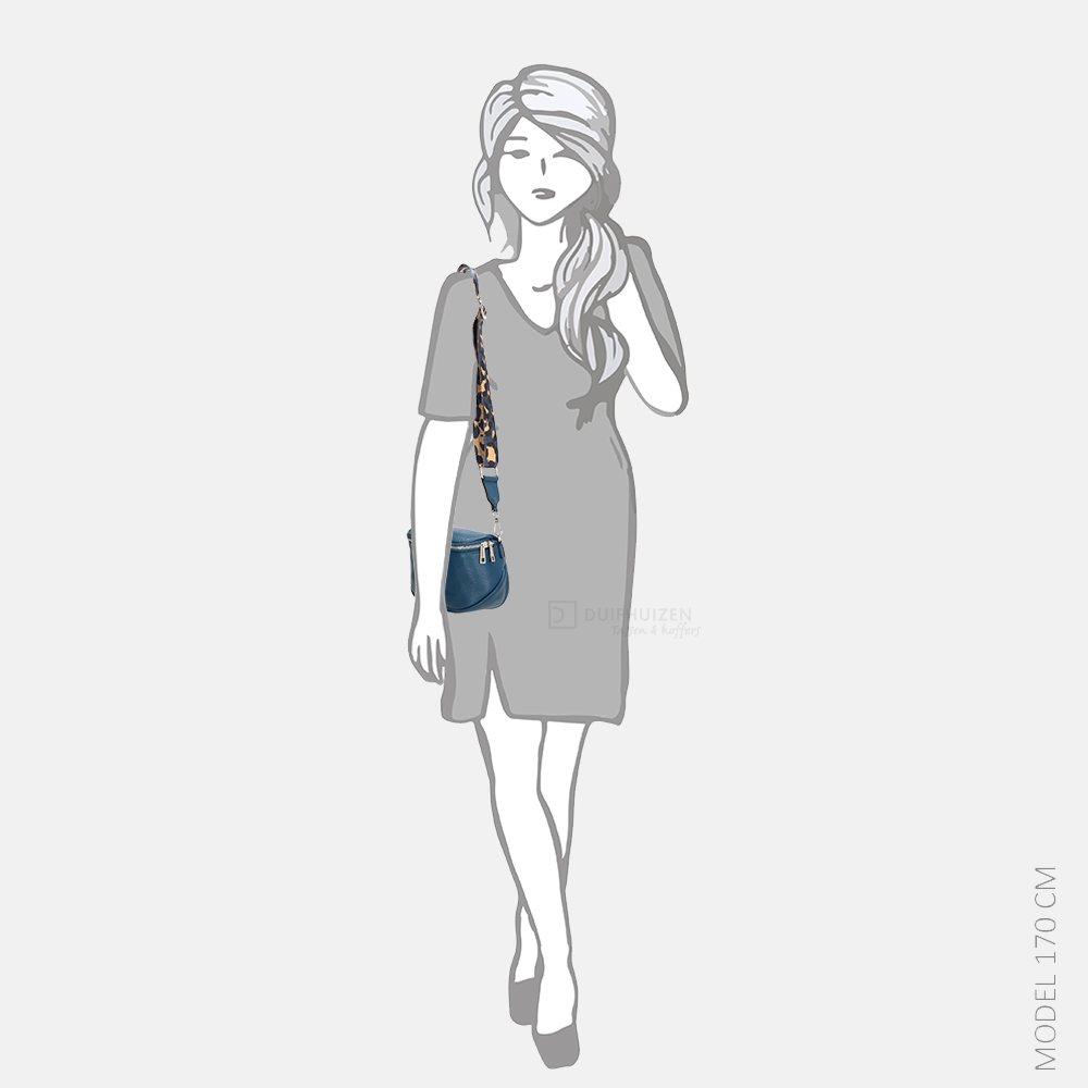 Charm London schoudertas petrol bij Duifhuizen