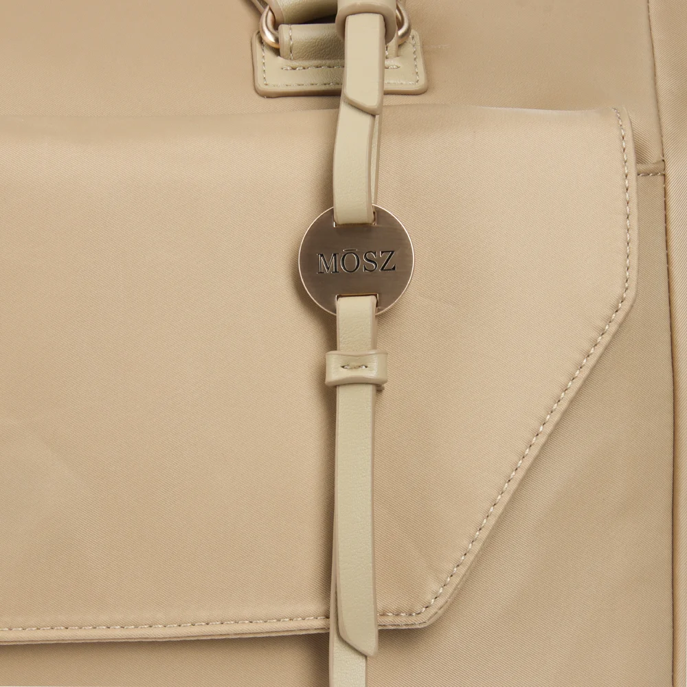 Mosz Denise laptoptas/shopper 15.6 inch cuban sand bij Duifhuizen