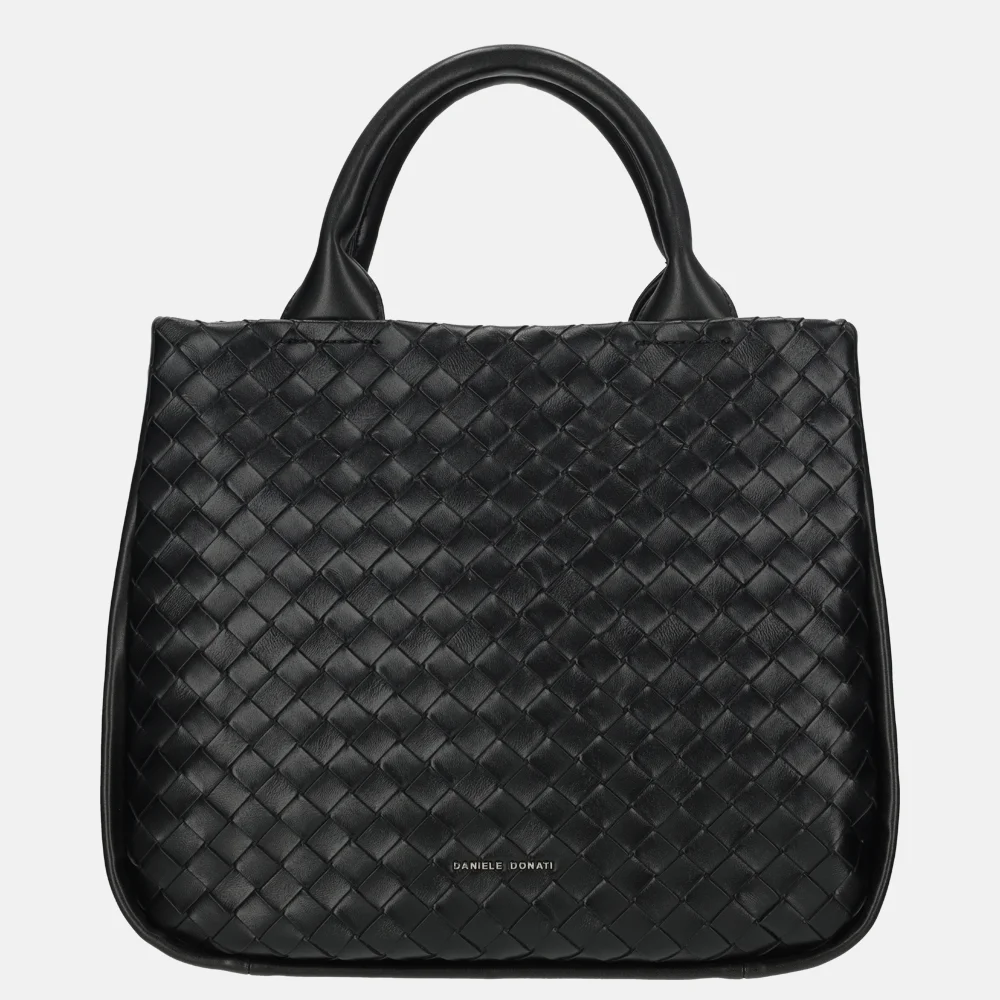 Daniele Donati handtas vlechtwerk fashion band black bij Duifhuizen