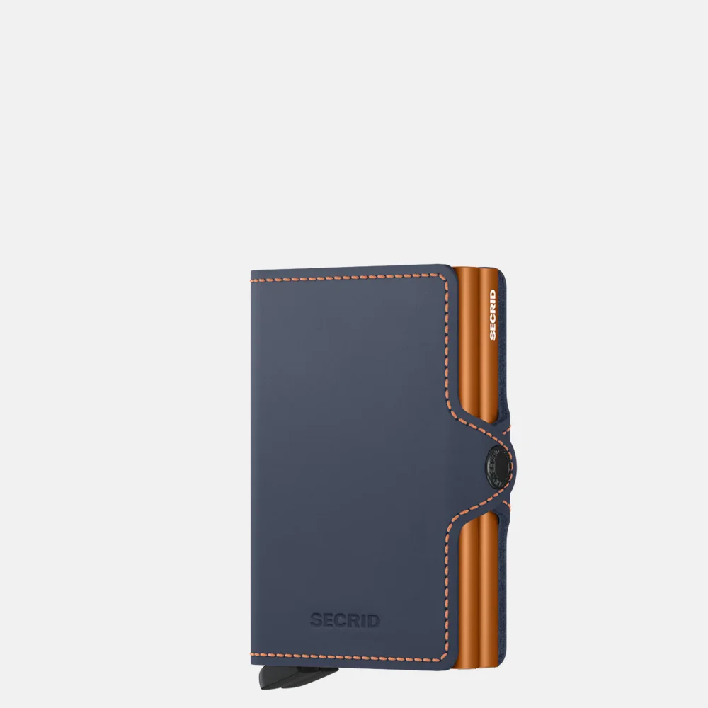 Secrid Twinwallet pasjeshouder matte night blue&orange