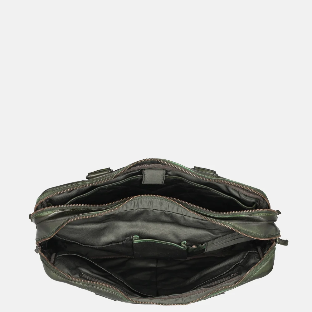 Bear Design Leandro laptoptas 15.4 inch olive bij Duifhuizen