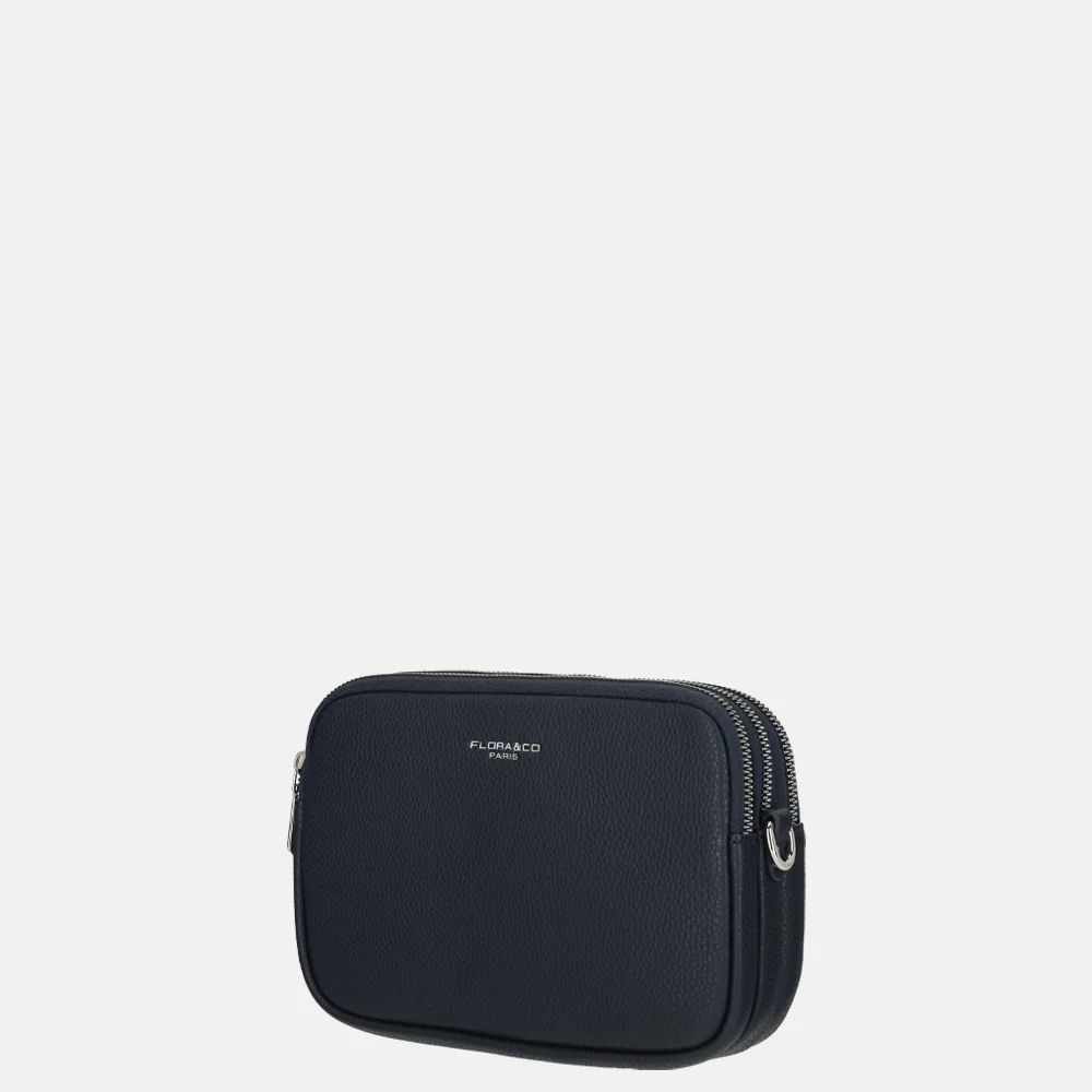 Flora & Co crossbody tas navy bij Duifhuizen