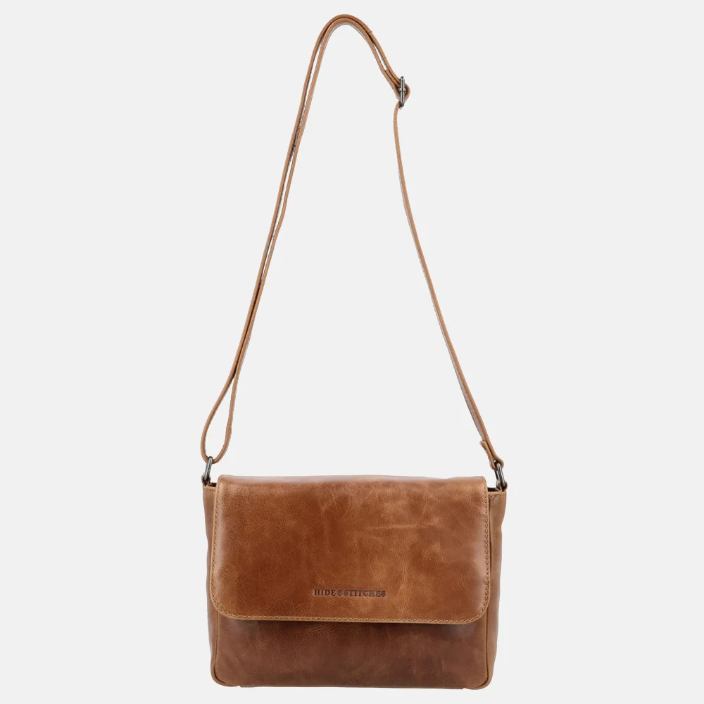 Hide & Stitches Porto crossbody tas bruin bij Duifhuizen