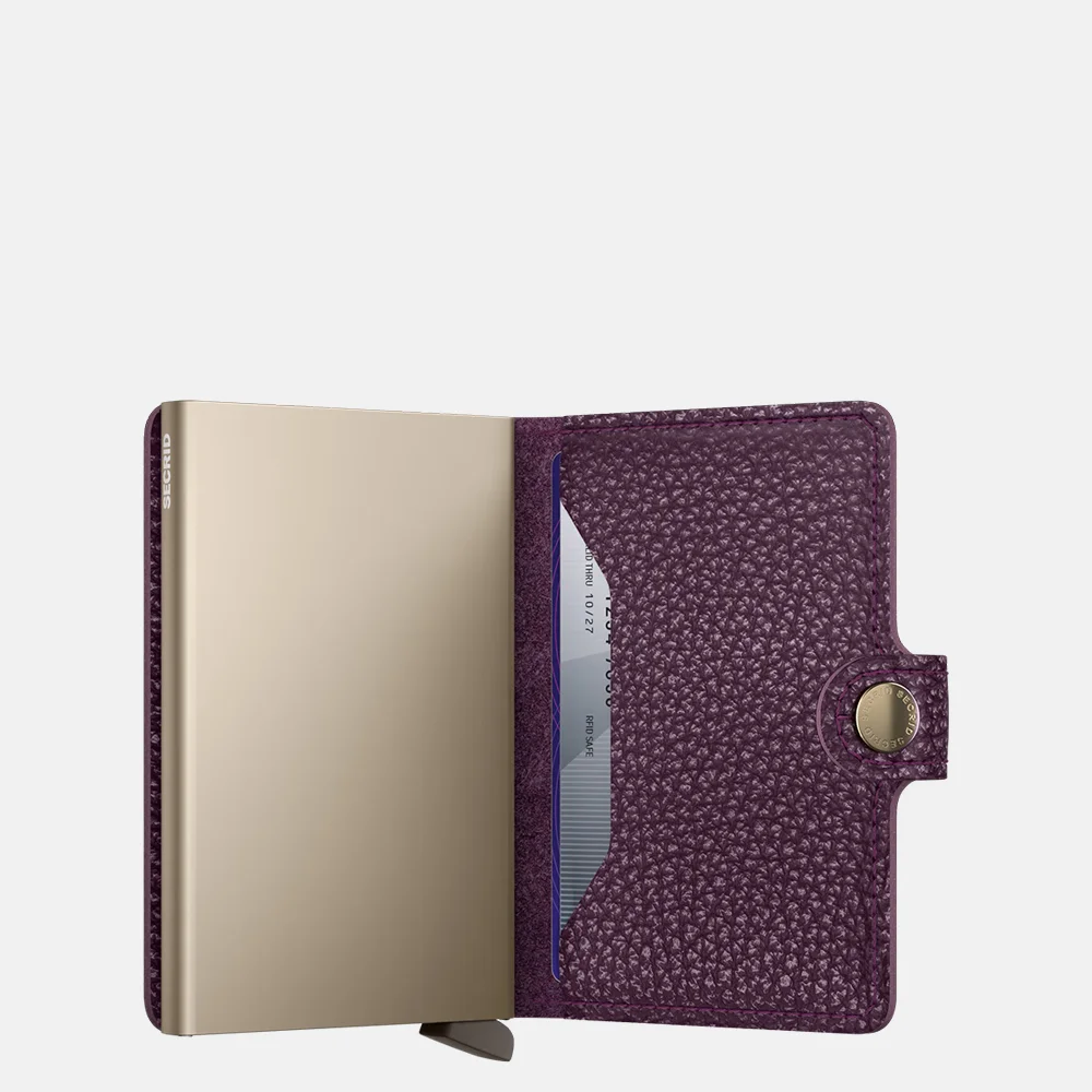 Secrid Miniwallet pasjeshouder pebble grape bij Duifhuizen