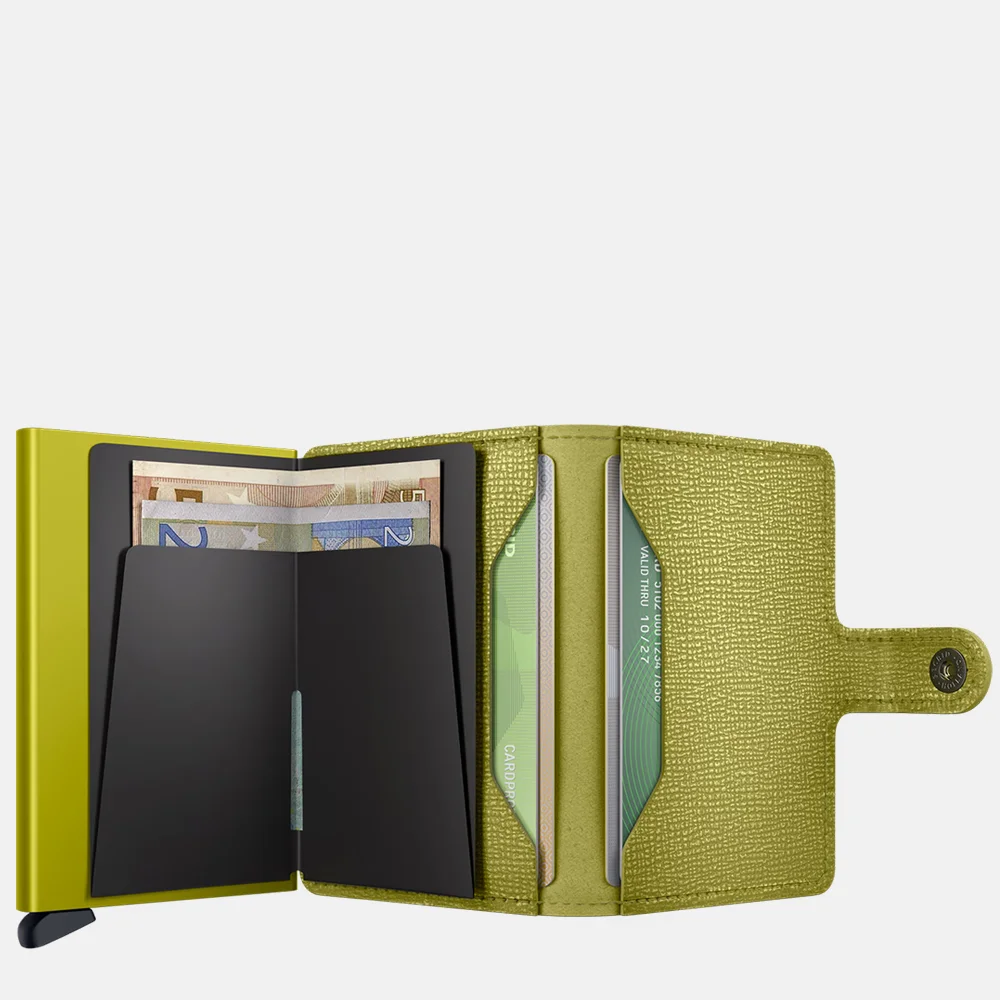 Secrid Miniwallet pasjeshouder lime bij Duifhuizen