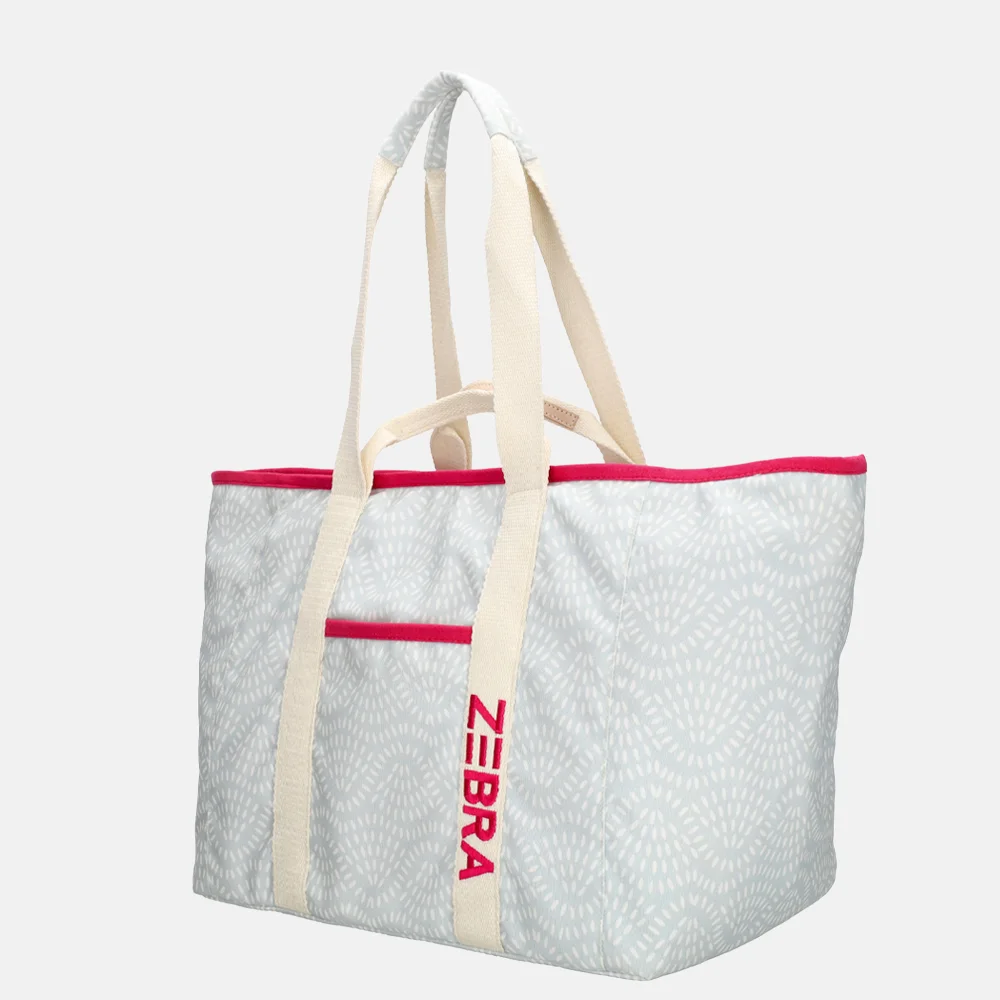 Zebra Trends Elise strandtas lichtblauw bij Duifhuizen
