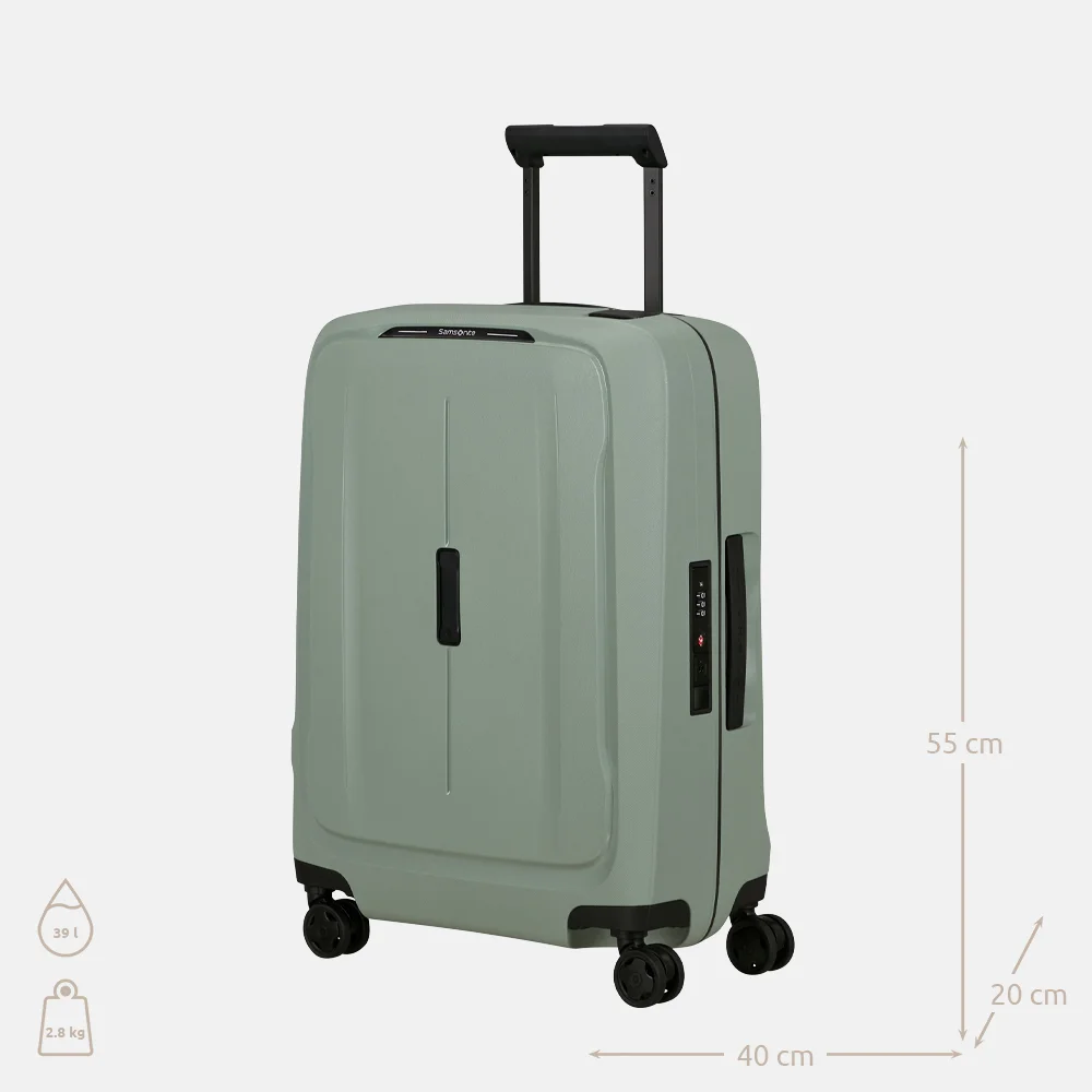 Samsonite Essens handbagage koffer 55 cm sage bij Duifhuizen