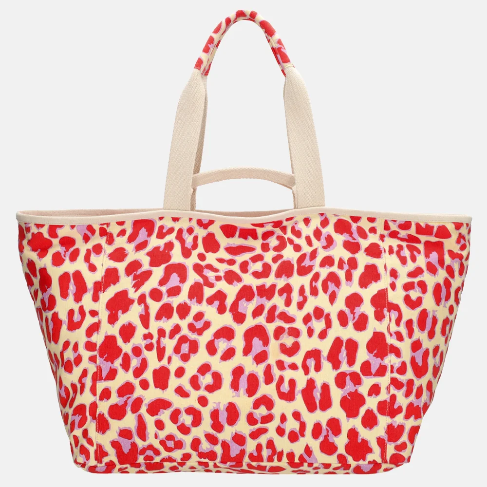 Zebra Trends strandtas luipaard print bij Duifhuizen