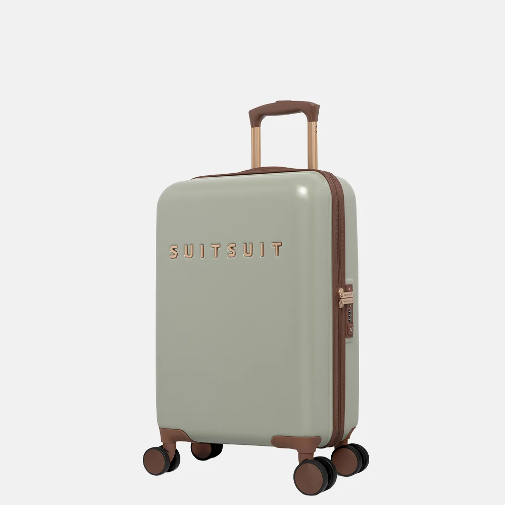 Suitsuit Fab Seventies handbagage koffer 55 cm sustained grey bij Duifhuizen