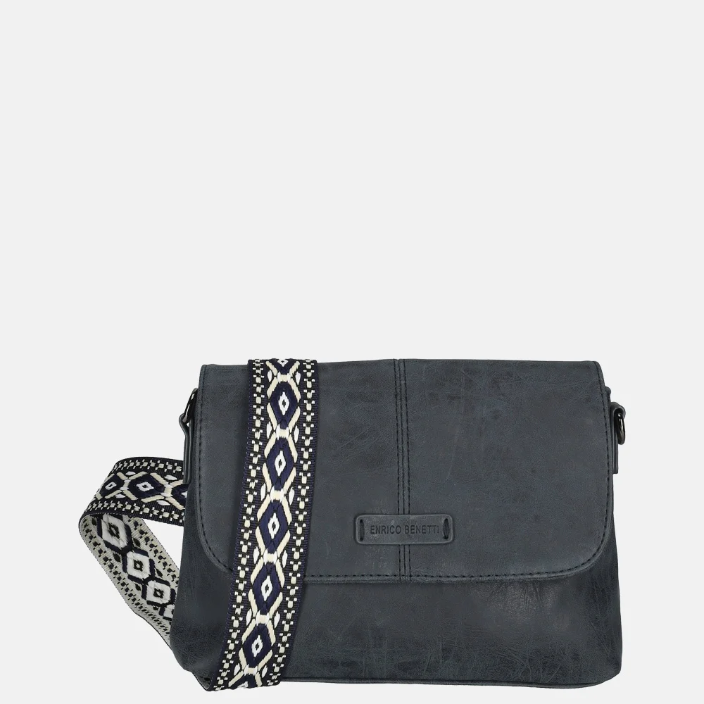 Enrico Benetti Indy crossbody tas navy bij Duifhuizen