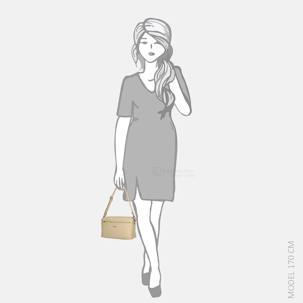 Calvin Klein must convertible camera bag crossbody tas crockery bij Duifhuizen