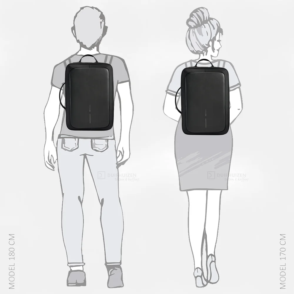 XD Design Bobby Bizz 2.0 laptoprugzak 16 inch black bij Duifhuizen