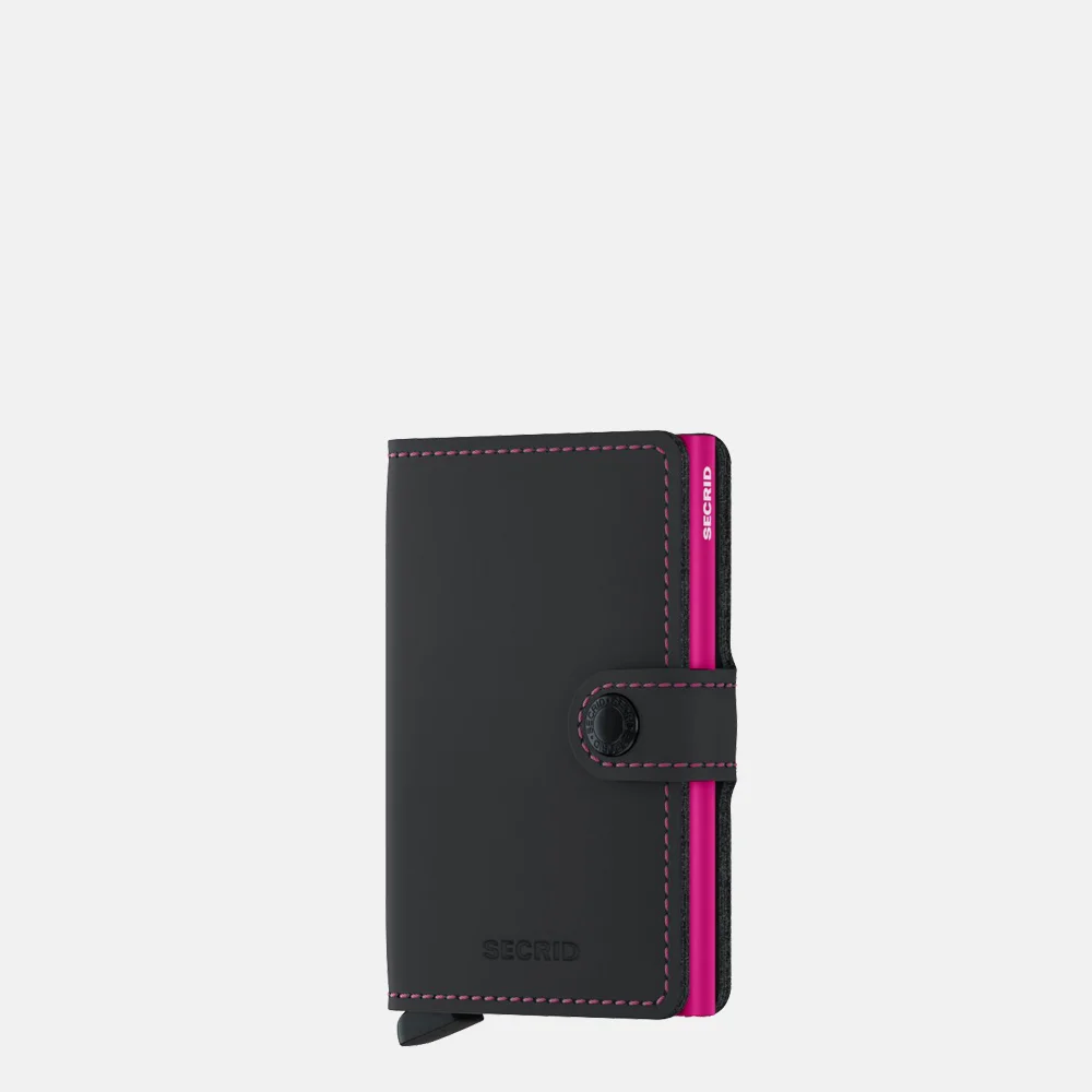 Secrid Miniwallet matte black & fuchsia