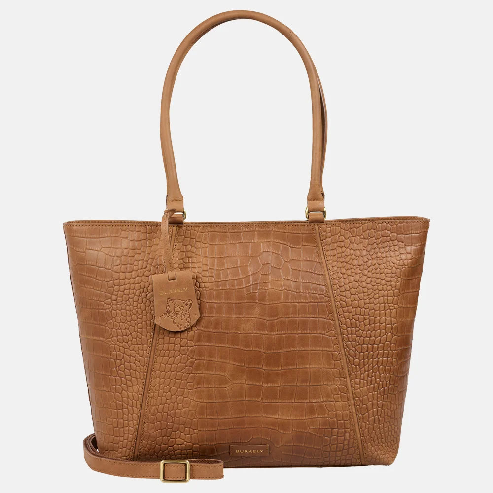 Burkely Cool Colbie Wide tote laptoptas 15 inch cognac