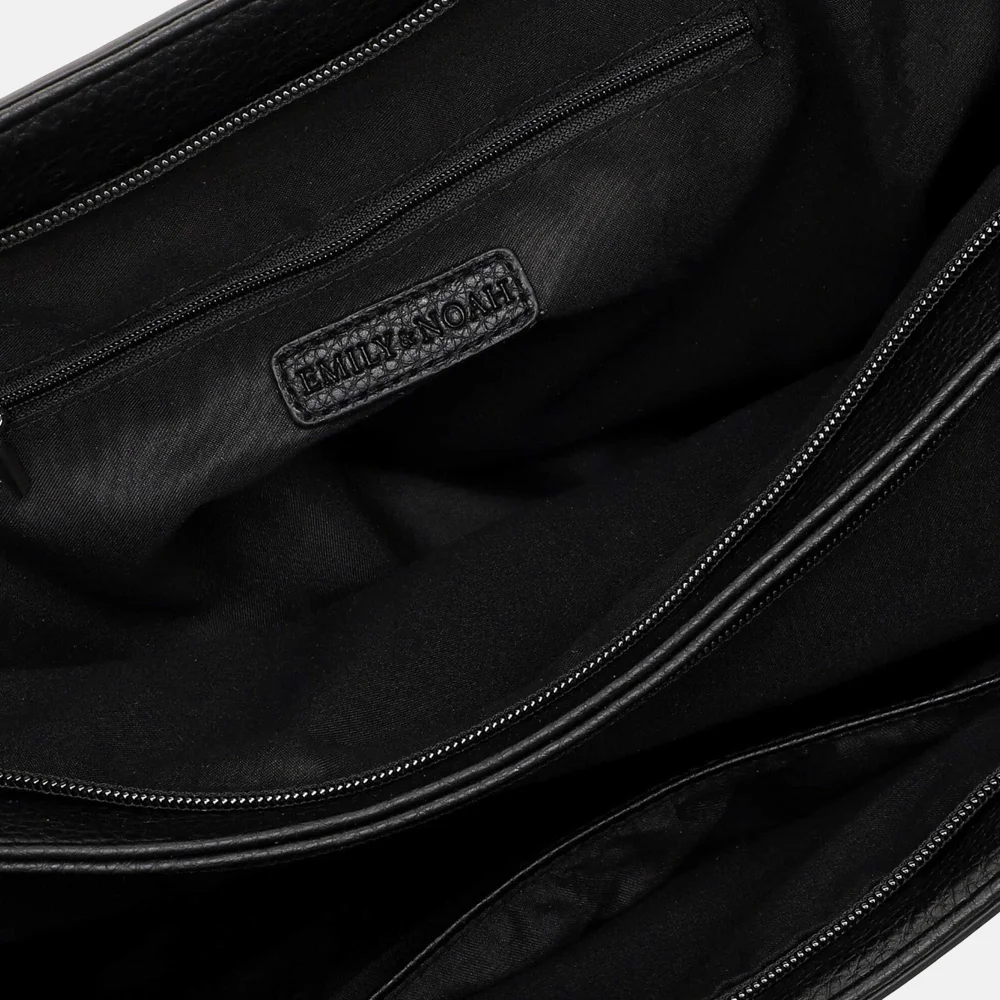 Emily & Noah Heidemarie shopper black bij Duifhuizen