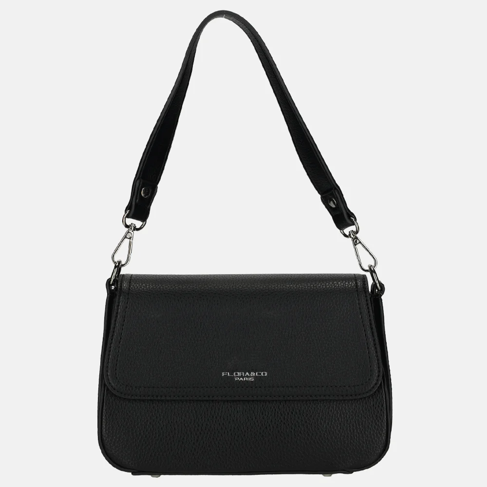 Flora & Co crossbody tas black bij Duifhuizen