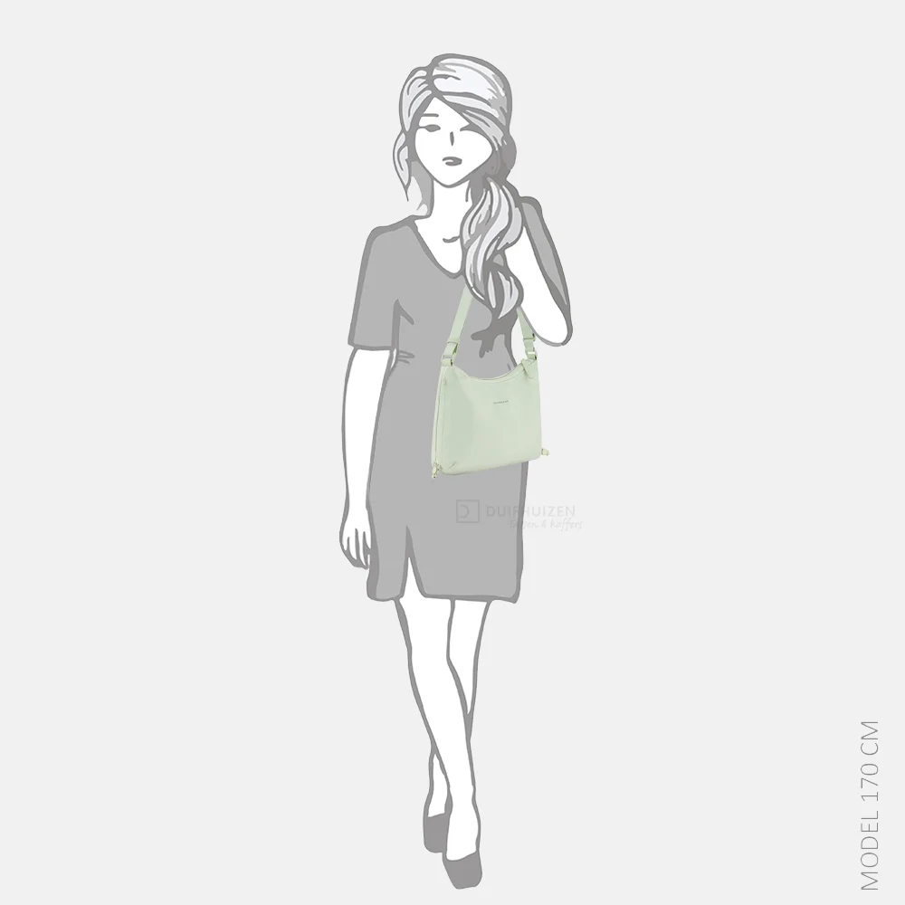 Kapten & Son Skara crossbody tas small matcha green bij Duifhuizen