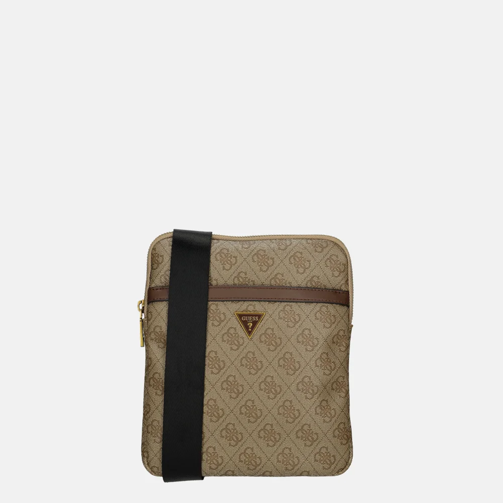 Guess Milano crossbody tas bbo brown bij Duifhuizen