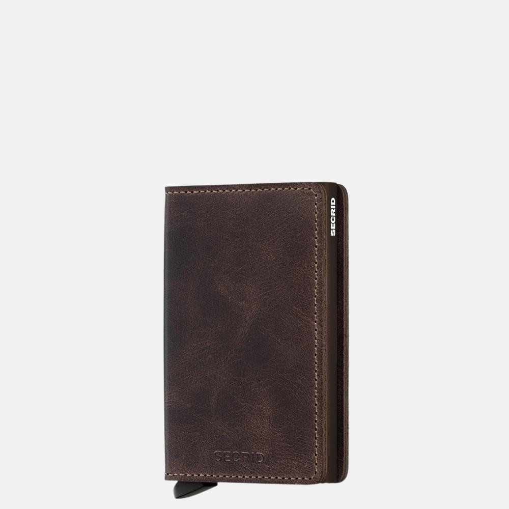 Secrid Slimwallet pasjeshouder vintage chocolate bij Duifhuizen