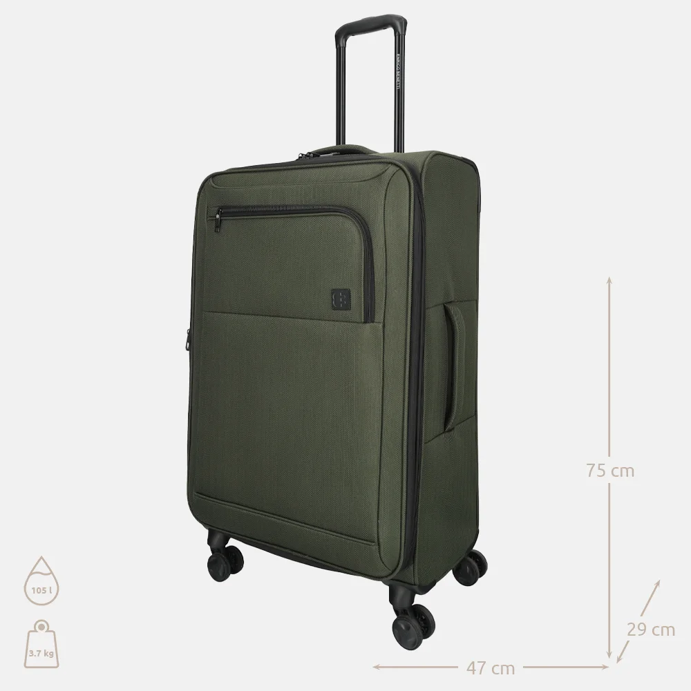 Enrico Benetti Oakville reiskoffer 75 cm olive bij Duifhuizen