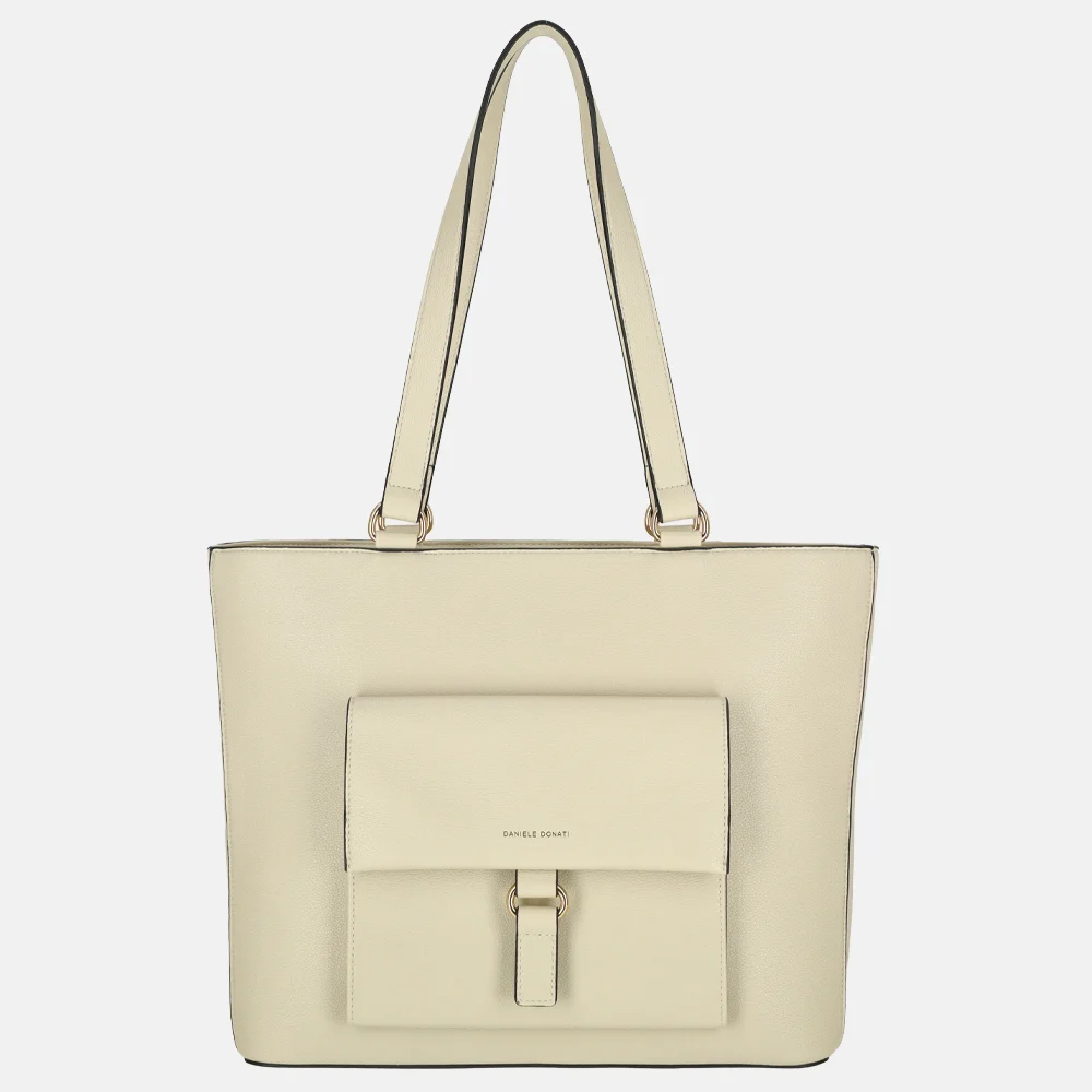 Daniele Donati shopper lichtbeige bij Duifhuizen
