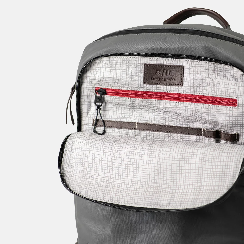 Aunts and Uncles Japan Kawaguchi rugzak 15 inch pewter bij Duifhuizen