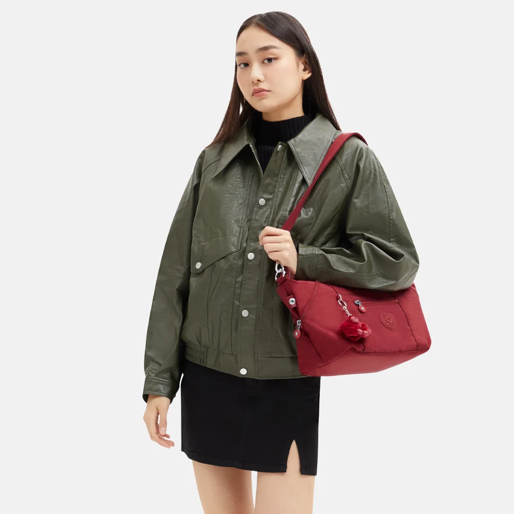 Kipling Art handtas mini funky red bij Duifhuizen