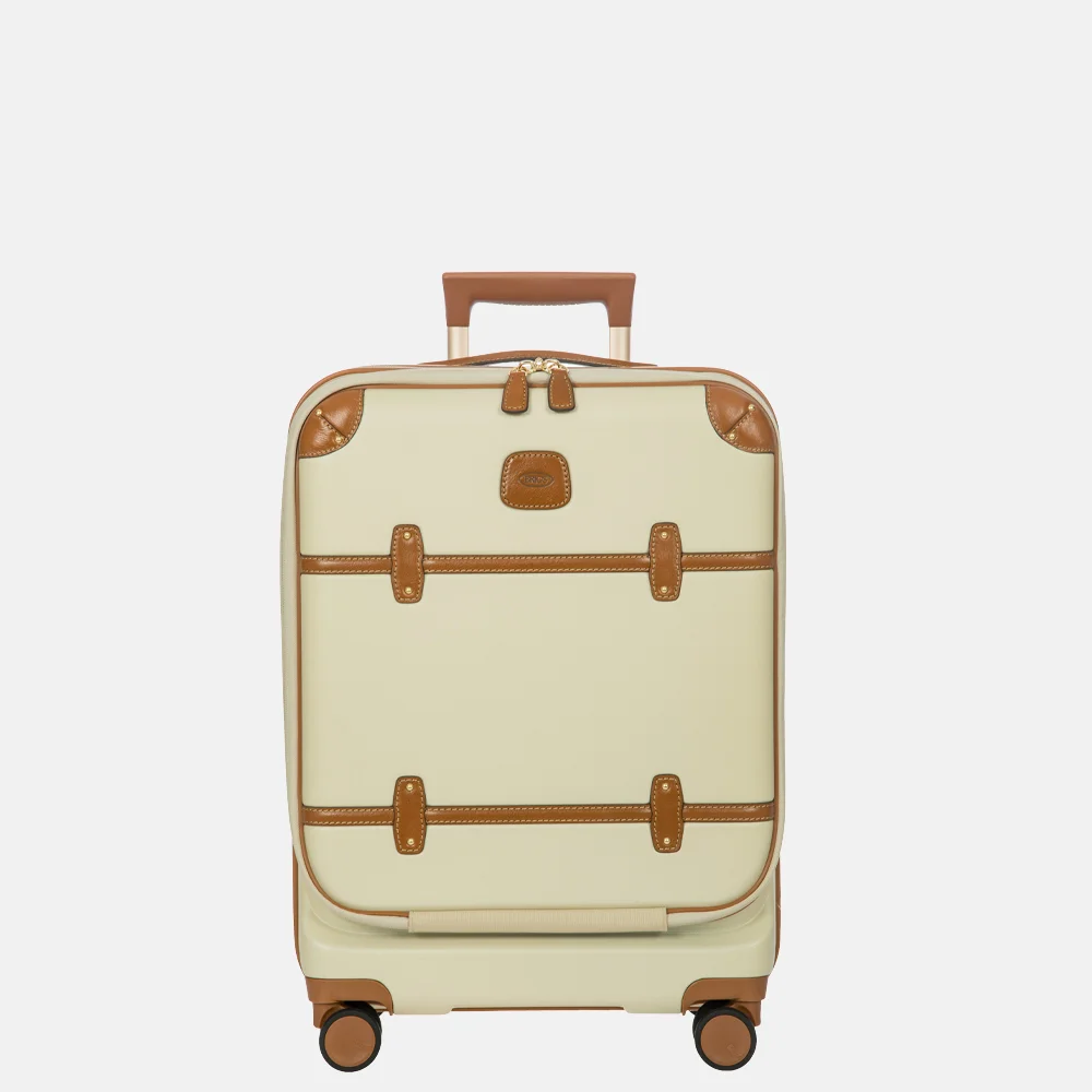 Bric's Bellagio trolley handbagage koffer 55 cm cream bij Duifhuizen