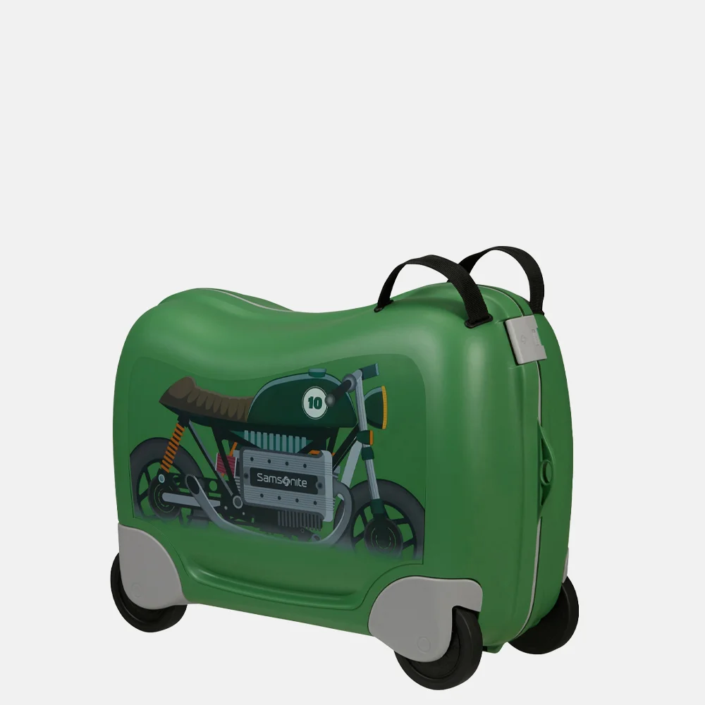 Samsonite Dream2go Ride-On kinderkoffer motorbike groen bij Duifhuizen
