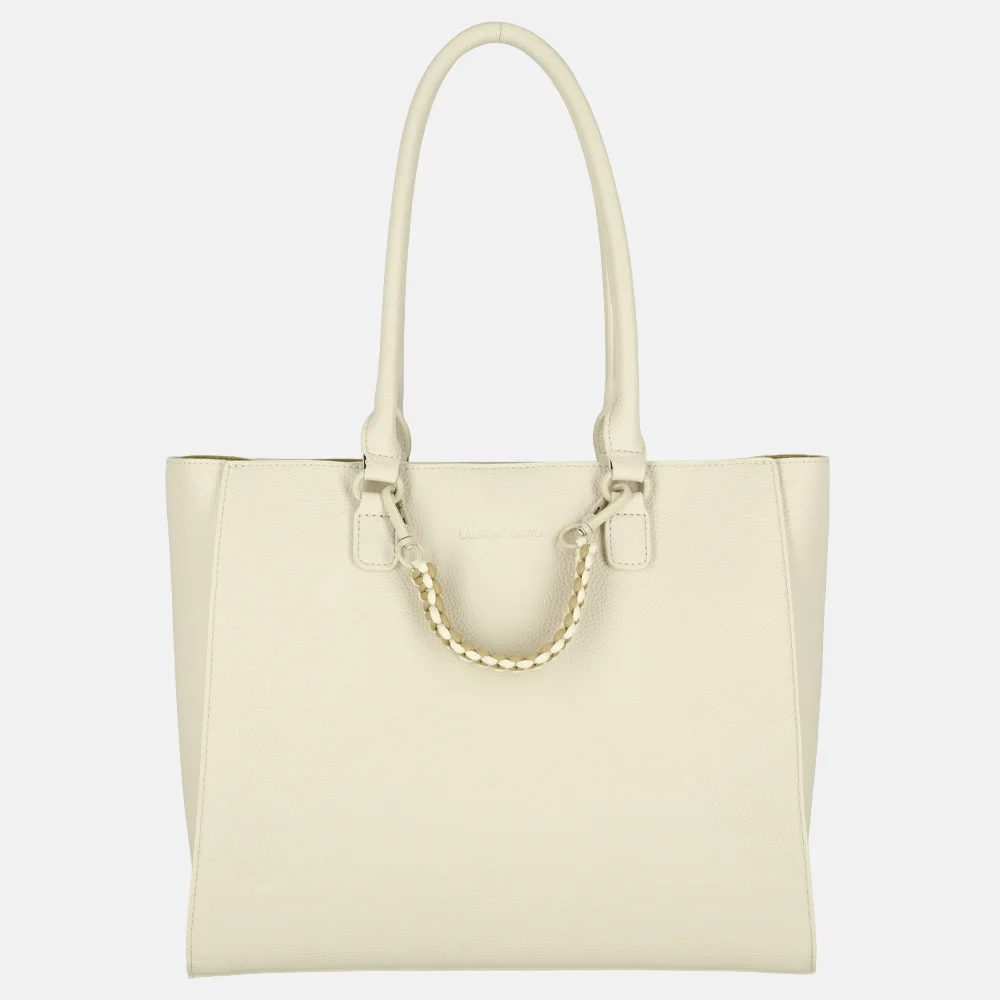 Laurent David Dorine shopper white/goud