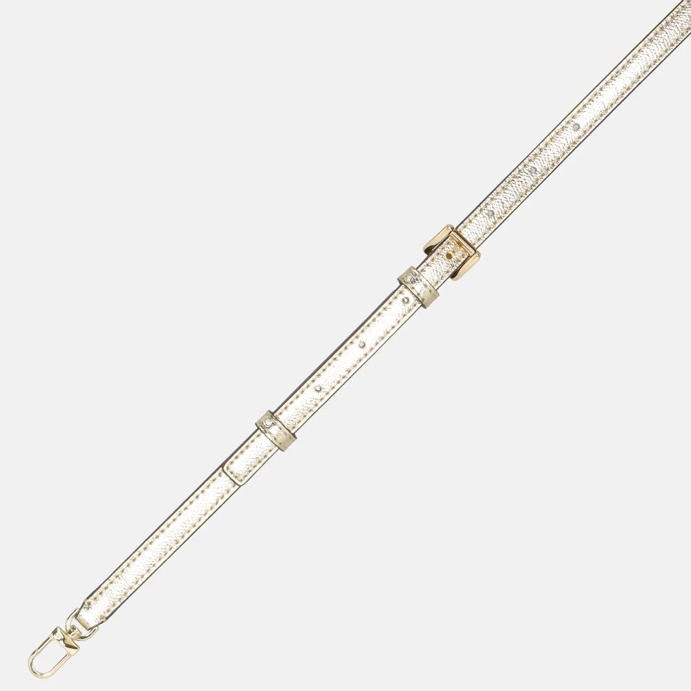 Michael Kors Dome crossbody tas S pale gold bij Duifhuizen