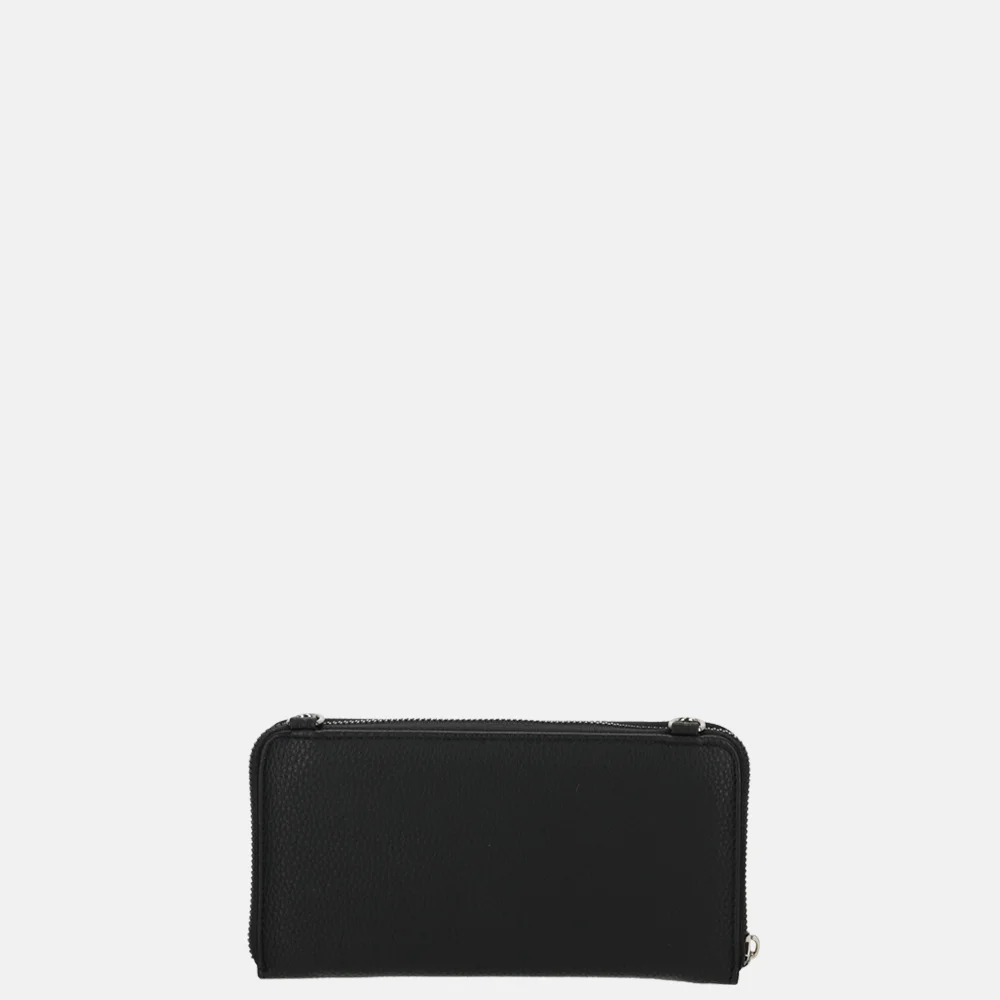 Flora & Co portemonnee/ crossbody tas black bij Duifhuizen