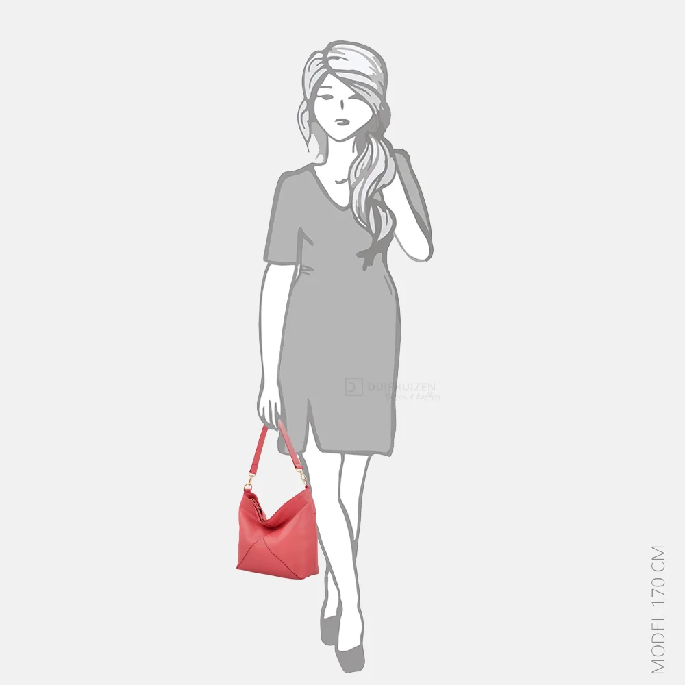 Loulou Essentiels Sabine buideltas grapefruit bij Duifhuizen