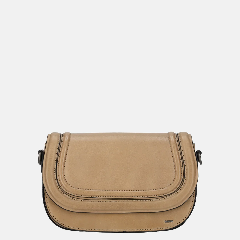 Berba Icons crossbody tas taupe bij Duifhuizen