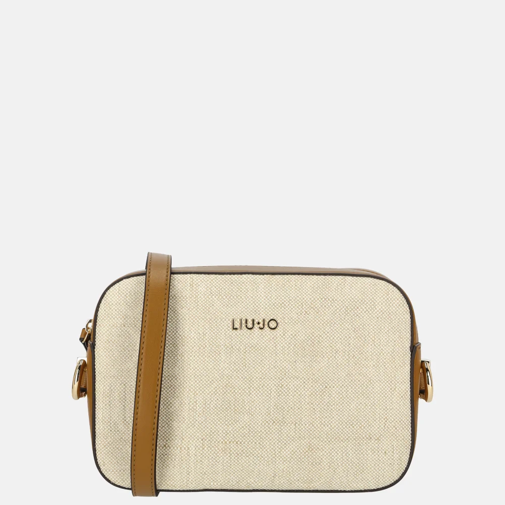 Liu Jo Manhattan camera case crossbody tas M naturale bij Duifhuizen