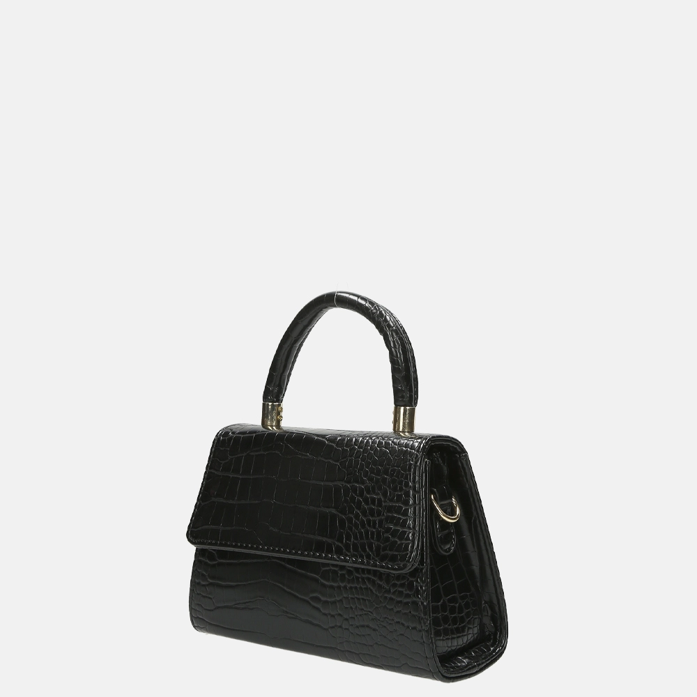 Firenze crossbody tas croco black bij Duifhuizen