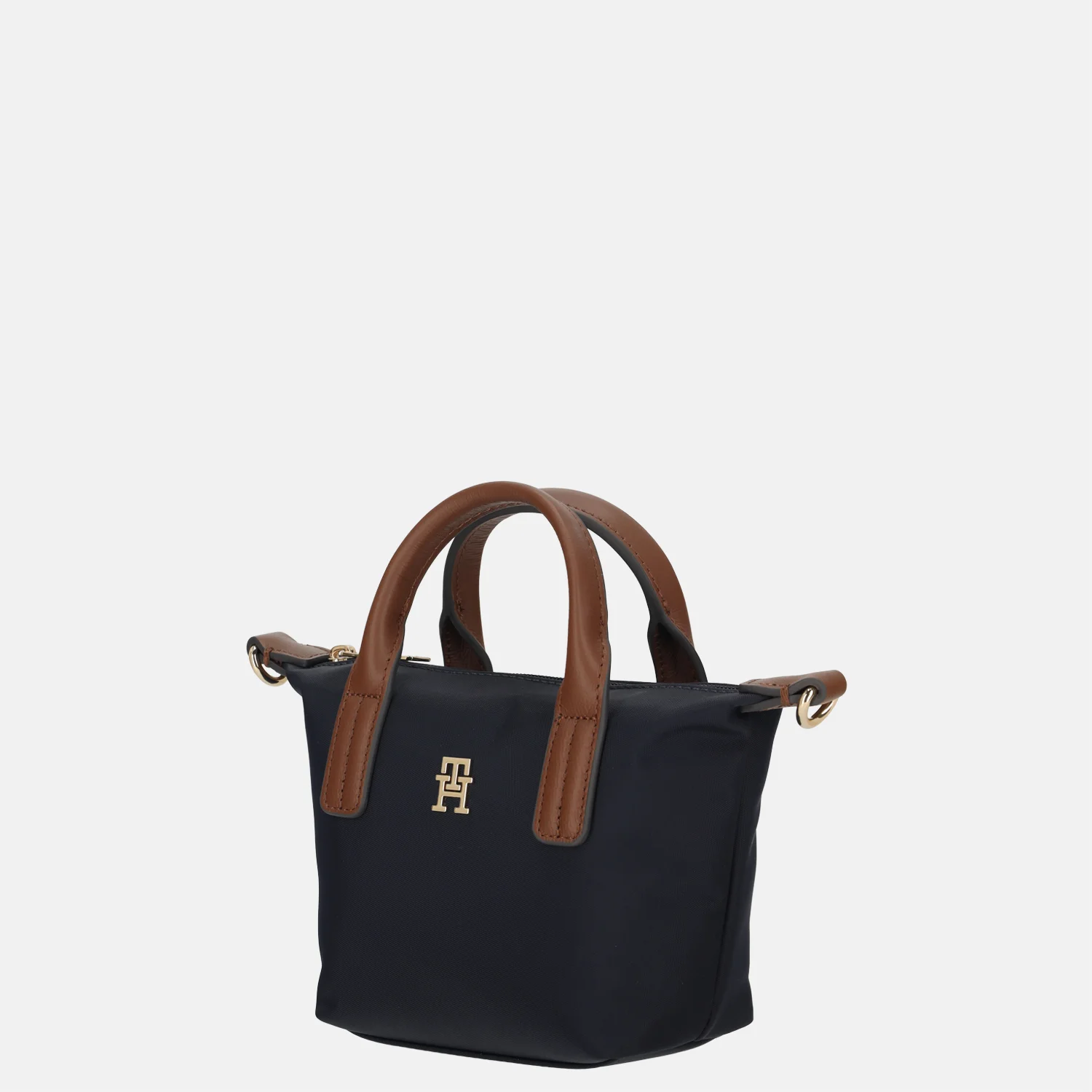 Tommy Hilfiger popette micro tote handtas S space blue bij Duifhuizen