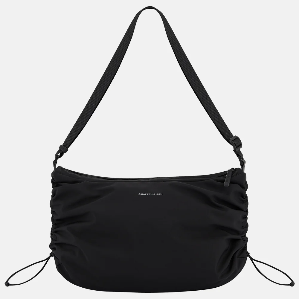 Kapten & Son Skara Large crossbody tas all black bij Duifhuizen