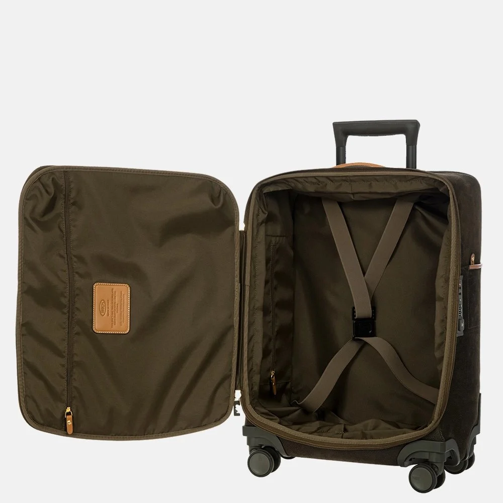 Bric's Trolley handbagage koffer 55 cm olive bij Duifhuizen