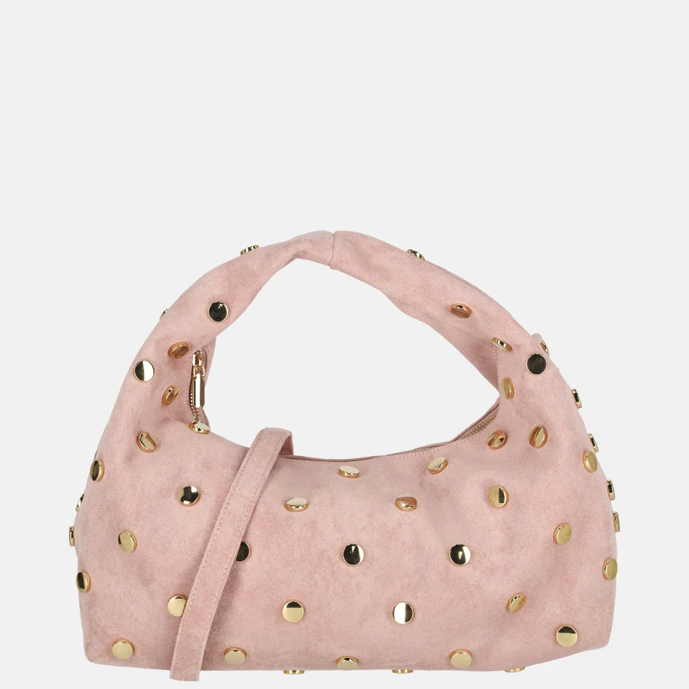 Flora & Co suedine buideltas studs rose