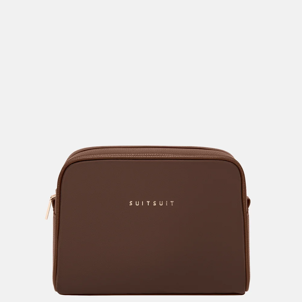 SUITSUIT Serenity Toilettas en make-up tasje set chocolade brown
